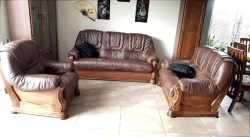 meble skórzane 3+1+1 skóra naturalna k453 Lile