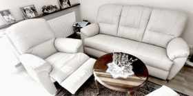 meble skórzane 3+1 relaks