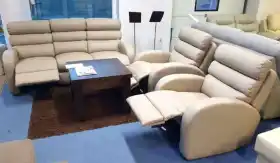 zestaw wypoczynkowy skóra