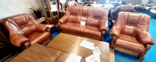 meble skórzane 3+1+1