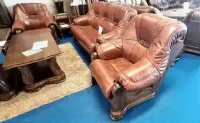 meble skórzane 3+1+1