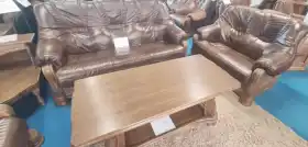 meble ze skóry klasyczne 3+2+1