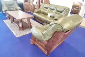 meble skórzane 3+1+1