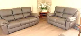 zestaw skórzany 3+2 relax