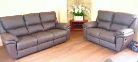 zestaw skórzany 3+2 relax