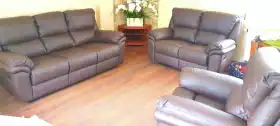 zestaw skórzany 3+2 relax