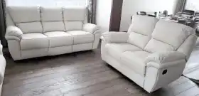 zestaw wypoczynkowy skóra