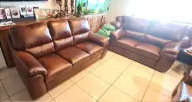 meble skórzane 3+2+1