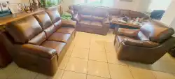 Meble skórzane Korsyka 3+2+1 skóra naturalna k453