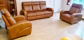 Zestaw mebli skórzanych