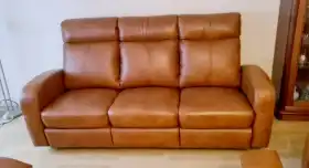 Zestaw mebli skórzanych