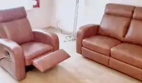 Zestaw mebli skórzanych
