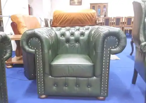 Fotel Chesterfield skóra