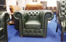 Fotel Chesterfield skóra