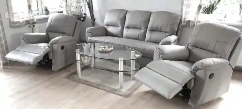 Meble skórzane 3+1+1