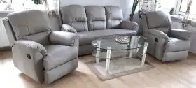 Meble skórzane 3+1+1