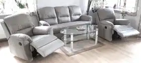 Meble skórzane 3+1+1