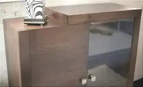 Kredens witryna komoda dębowa z szybą