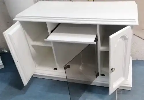 Komoda rtv biała dębowa