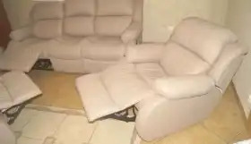 wypoczynek skórzany 3+1+1