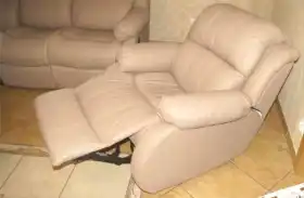 wypoczynek skórzany 3+1+1