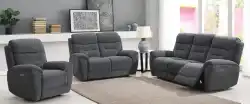 komplet wypoczynkowy 3+2+1 funkcja relax popiel Puket 