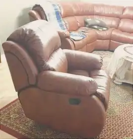 Fotel skórzany relax