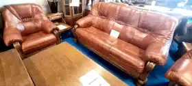 meble skórzane 3+1+1