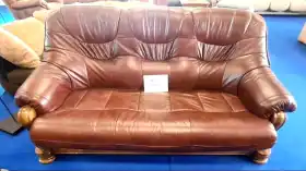 meble ze skóry 3 1 1 dębowe