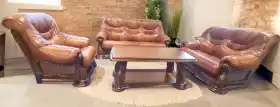 Meble skórzane 3+2+1