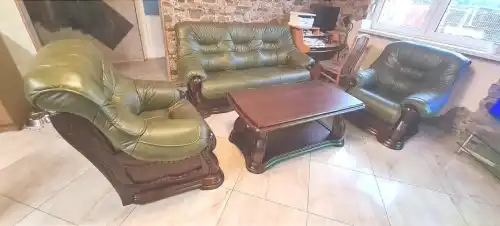 meble skórzane klasyczny styl