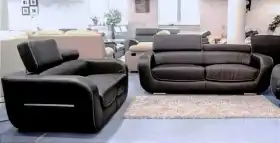 meble ze skóry czarnej