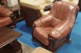 wypoczynek ze skory 3+2+1 skóra