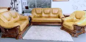 meble skórzane 3+1+1 skóra
