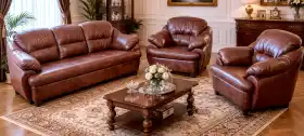 meble skórzane do salonu