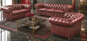 Chesterfield meble skórzane borbo