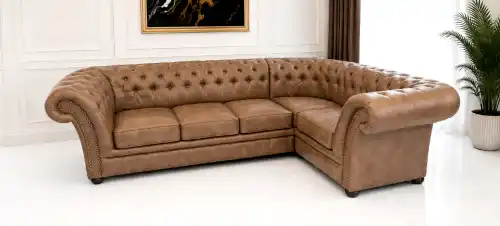 narożnik skórzany Chesterfield 3N1
