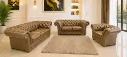 meble skórzane Chesterfield 3+2+1 Royal skóra s12