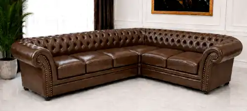narożnik skórzany Chesterfield