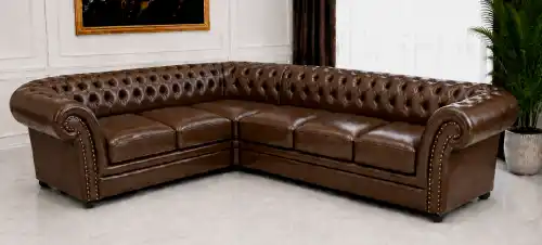 narożnik skórzany Chesterfield