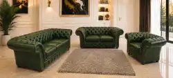 meble skórzane Chesterfield 3+2+1 skóra A8 Royal