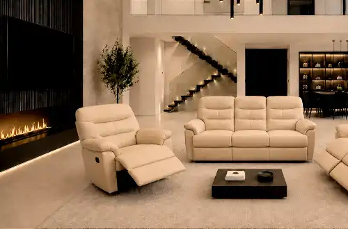 meble skórzane 3+1 elegancja