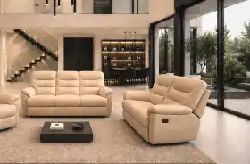 meble skórzane 3+2 elegancja