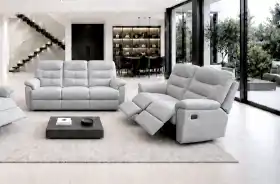 zestaw skórzany 3+2 relax komfort