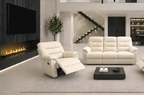 meble skórzane 3+1 elegancka skóra