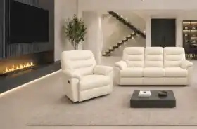 meble skórzane 3+1 elegancka skóra