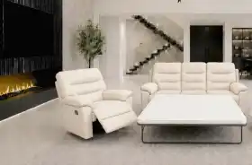meble skórzane 3+1 elegancka skóra