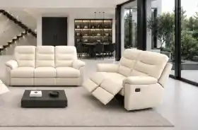 meble skórzane 3+2 elegancka skóra