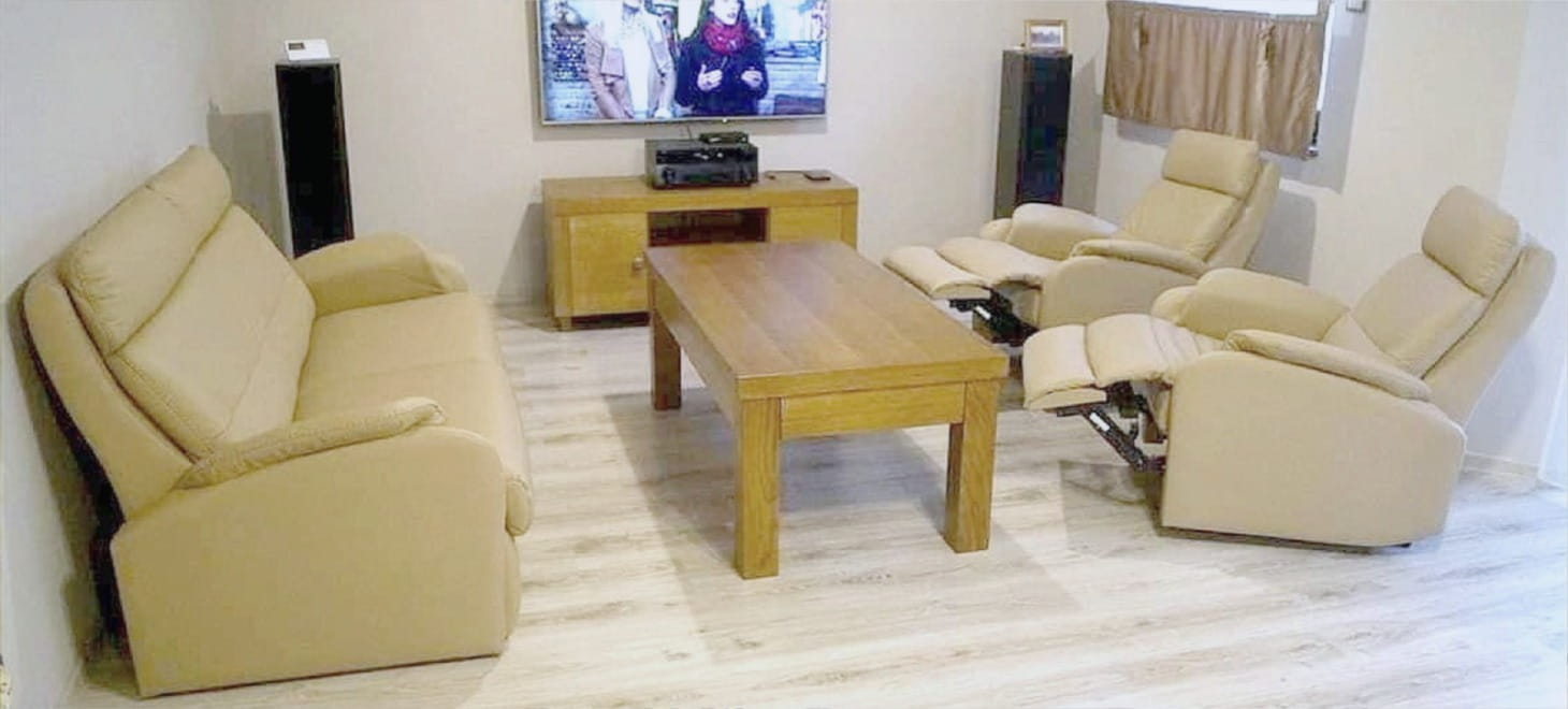 Meble skórzane 3 1 1 relax Kuwejt cappuccino luksus wygoda