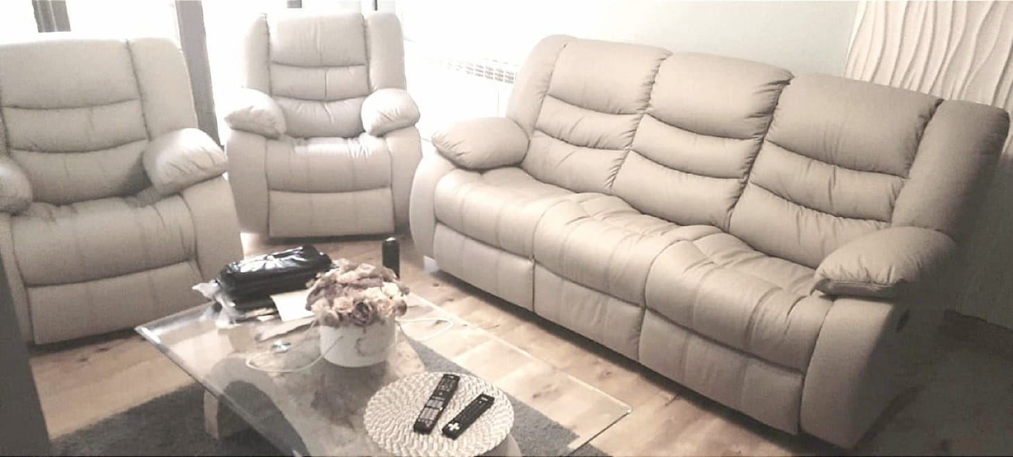 meble skórzane 3+1+1 funkcja relaks k217 Dubaj